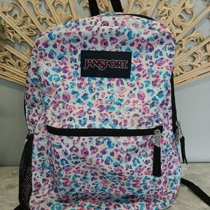JanSport Backpack Cross Town Leopard Spots